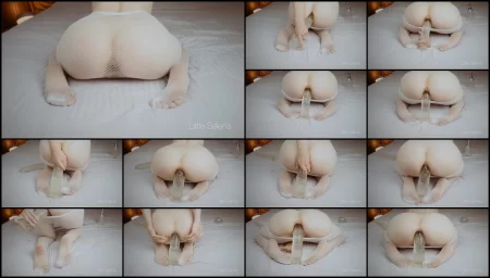 Abuse webcam girl Little Selena transparent dildo anal riding(Dildo, Fisting)