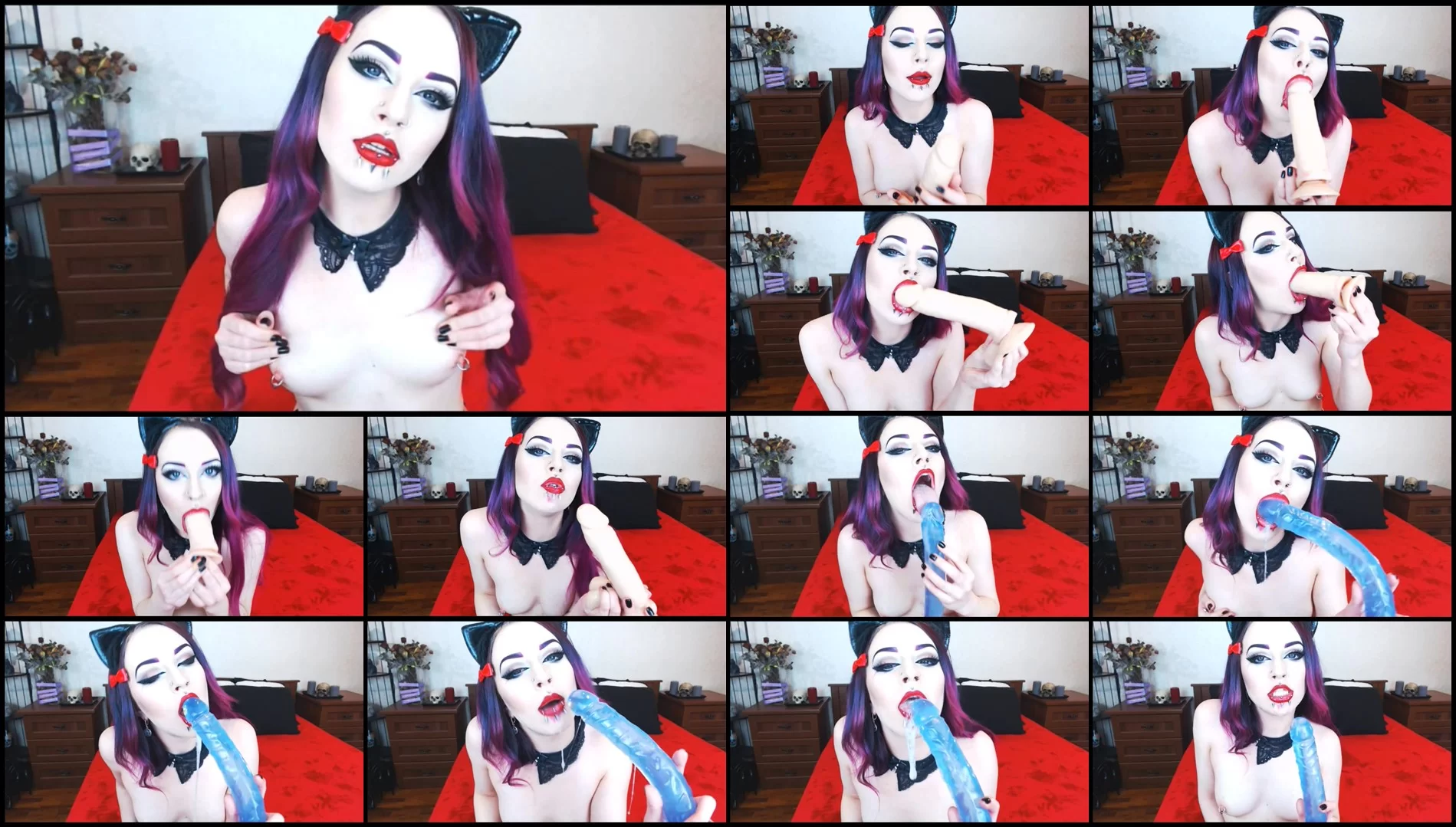 Kitty shows sloppy deepthroat skills-AssSpreading, Gape, Fisting